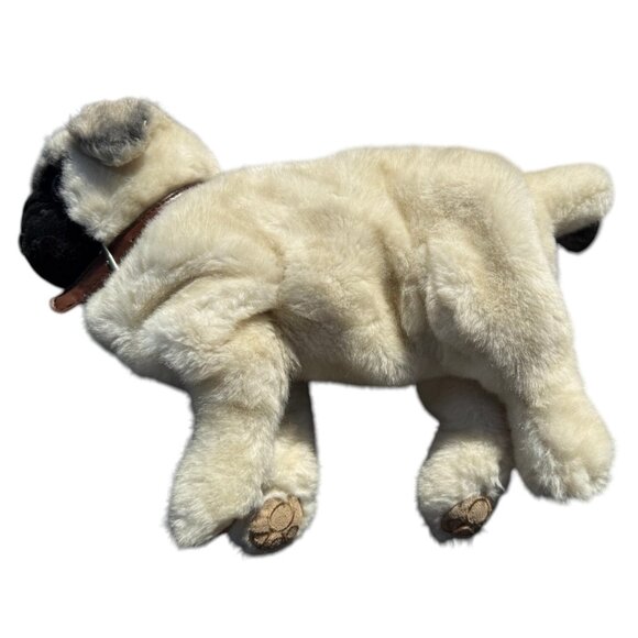 Realistic Lifelike Plush Stuffed Teacup Pug Dog Purse Handbag Toy Secret Stash - Picture 1 of 16